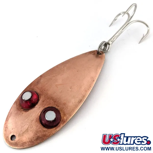 Vintage   Paul Bunyan Flash eye spoon, 3/5oz Copper fishing spoon #13843