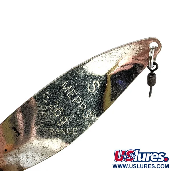 Vintage   Mepps Syclops 3, 1oz Silver fishing spoon #13856