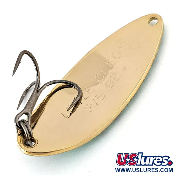 Vintage   Acme Little Cleo, 2/5oz Gold / Fire Tiger fishing spoon #13870