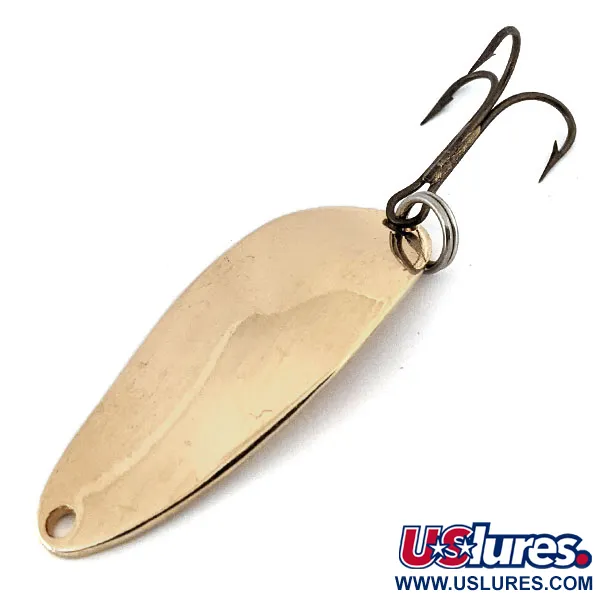 Vintage  Seneca Little Cleo (Hula Girl), 1/3oz Gold fishing spoon #13871