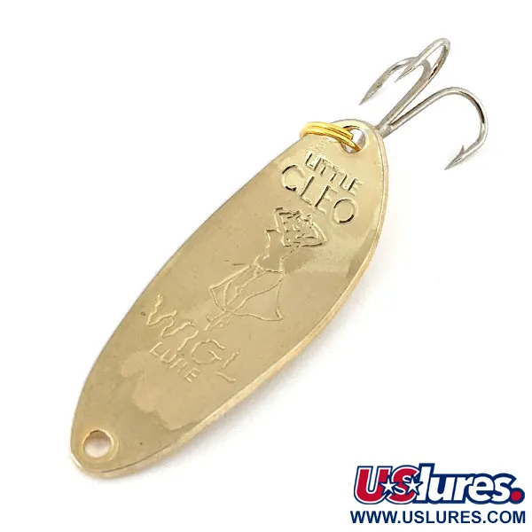 Vintage  Seneca Little Cleo (Hula Girl), 1/3oz Gold fishing spoon #13877