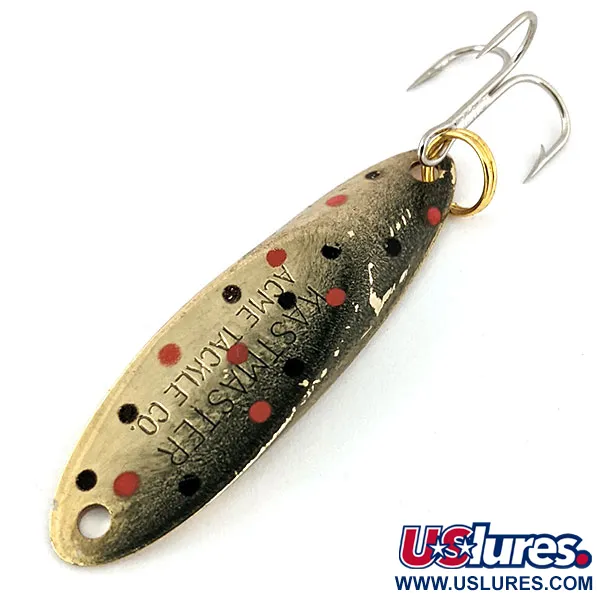 Vintage  Acme Kastmaster, 3/8oz Golden Trout fishing spoon #13881