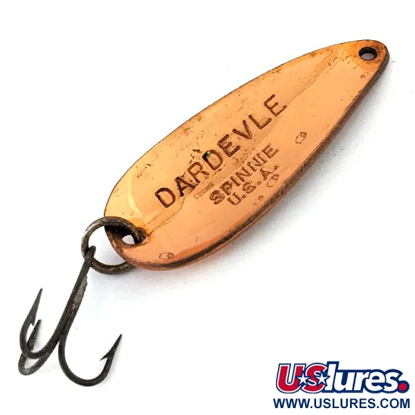 Vintage  Eppinger Dardevle Spinnie, 1/3oz Copper fishing spoon #13887