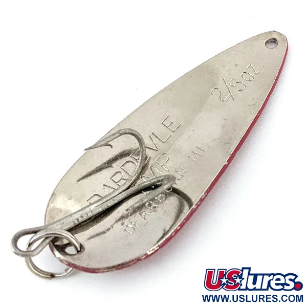 Vintage  Eppinger Dardevle Imp, 2/5oz Red / White / Nickel fishing spoon #13888