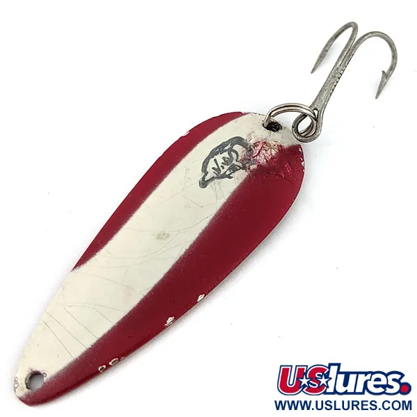 Vintage  Eppinger Dardevle Imp, 2/5oz Red / White / Nickel fishing spoon #13888