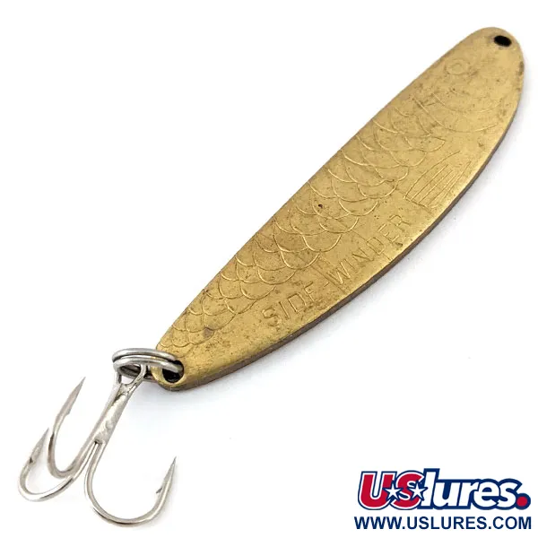 Vintage  Acme Side-Winder, 3/4oz Brass fishing spoon #13889