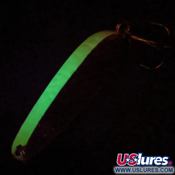 Vintage   Acme Looter UV, 3/16oz Silver / Chartreuse fishing spoon #13891