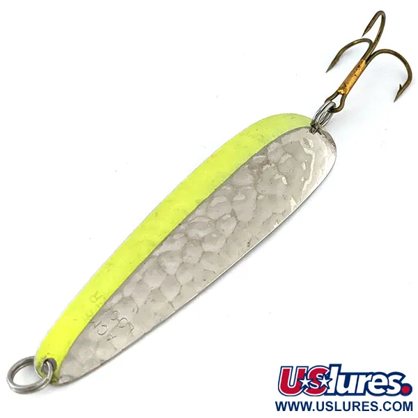 Vintage   Acme Looter UV, 3/16oz Silver / Chartreuse fishing spoon #13891