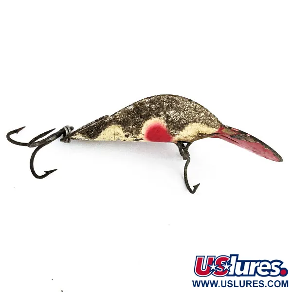 Vintage   Buck Perry spoonplug, 1/3oz Brass fishing spoon #13900