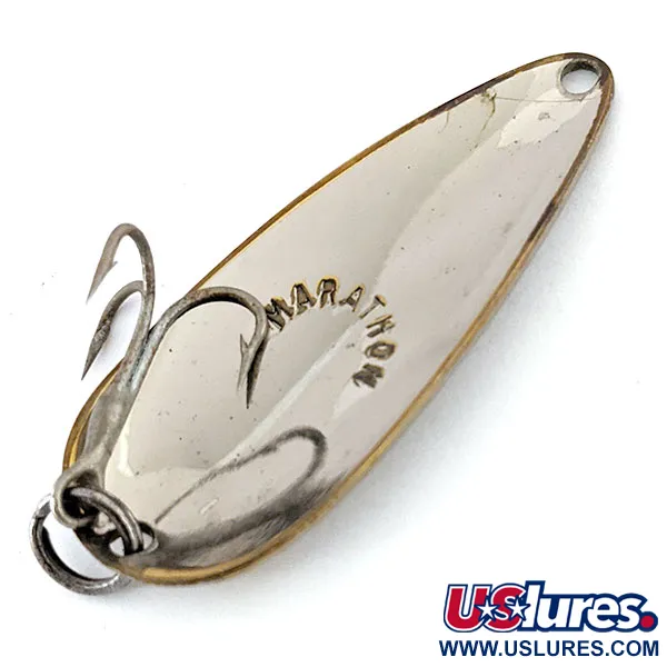 Vintage  Marathon  Marathon, 1/4oz Nickel fishing spoon #13901