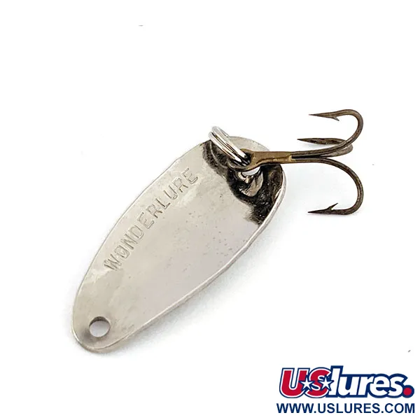 Vintage  Acme Wonderlure, 3/16oz Hammered Nickel fishing spoon #13903