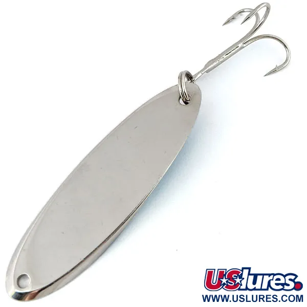 Vintage  Acme Kastmaster, 1oz Nickel / Blue fishing spoon #13923