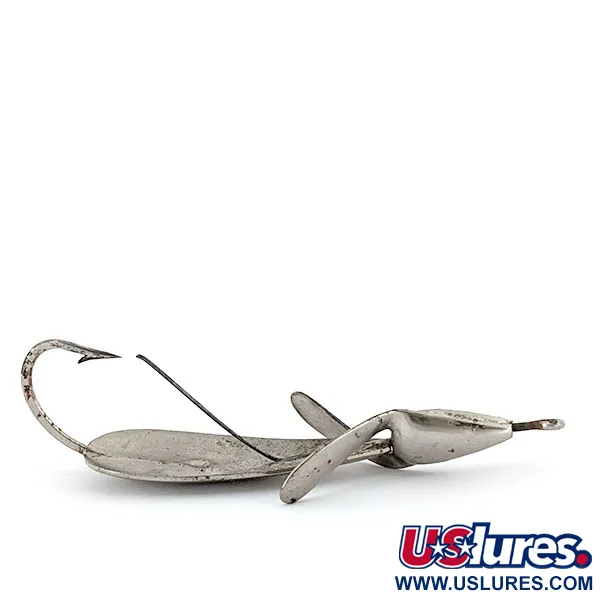 Vintage  Johnnie O'Neil Weedless Weed Wing Jonny ONeils, 1/3oz Nickel fishing spoon #13926