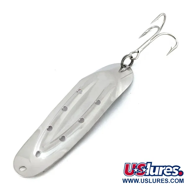 Vintage  Rustowicz Charger №3, 2/5oz Nickel fishing spoon #13976