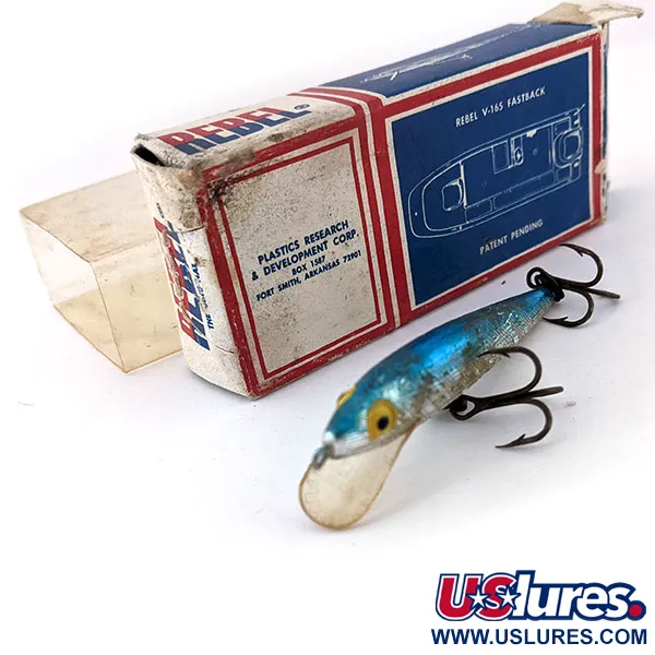   Vintage Rebel Floater (1960s), 3/32oz Silver fishing lure #13990