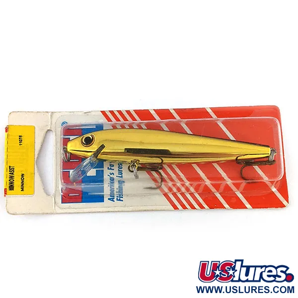   Rebel Minnow Asst, 1/3oz Gold fishing spoon #17499