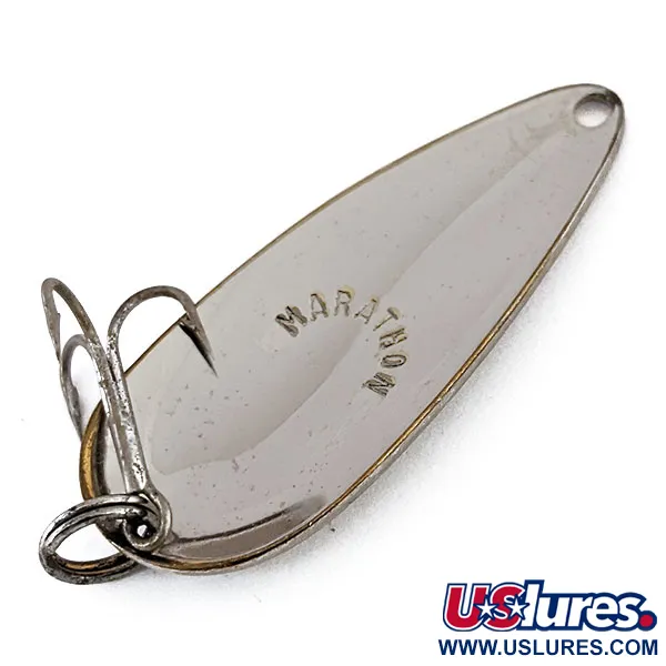 Vintage  Marathon  Marathon, 1/4oz Nickel fishing spoon #14076