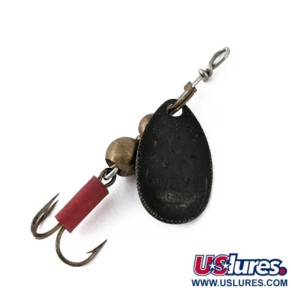 Vintage   Mepps Aglia 0, 3/32oz Black spinning lure #14109