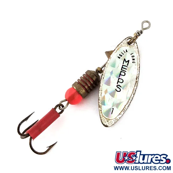 Vintage   Mepps Aglia Long 1, 3/16oz Silver spinning lure #14136