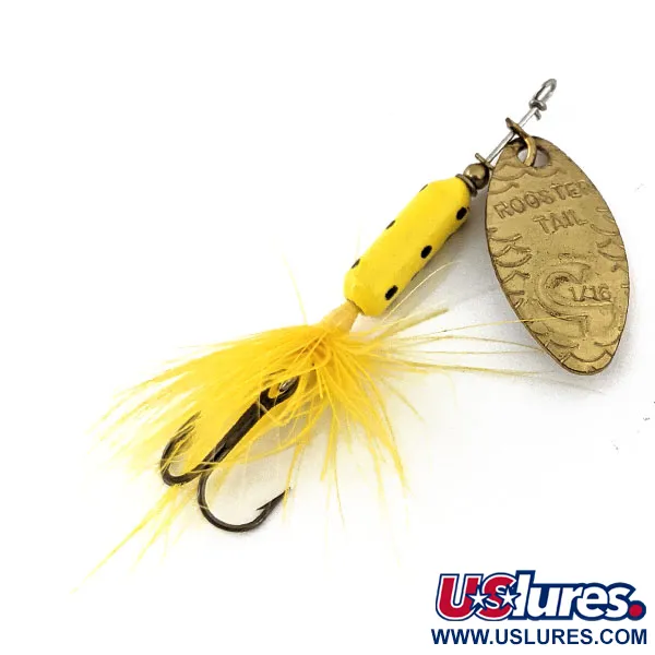 Vintage  Yakima Bait Worden’s Original Rooster Tail, 1/16oz Gold spinning lure #14140