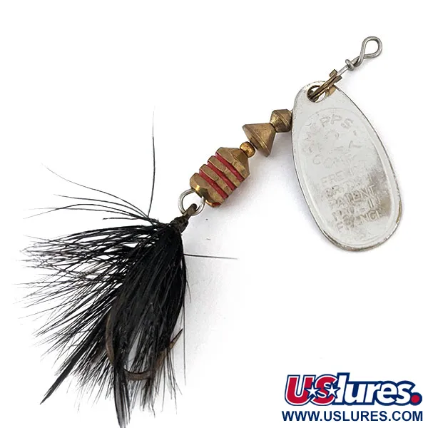 Vintage   Vintage Mepps Comet 2 replaceable hook (1970s), 3/16oz Silver spinning lure #14143