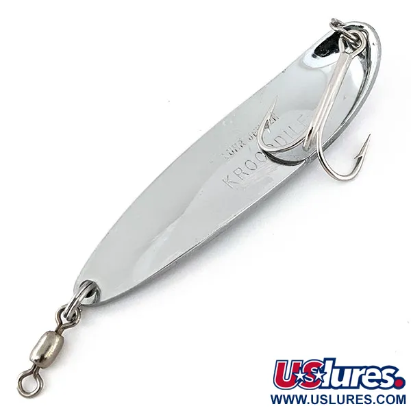 Vintage  Luhr Jensen Krocodile Die #5, 1oz Nickel fishing spoon #14168