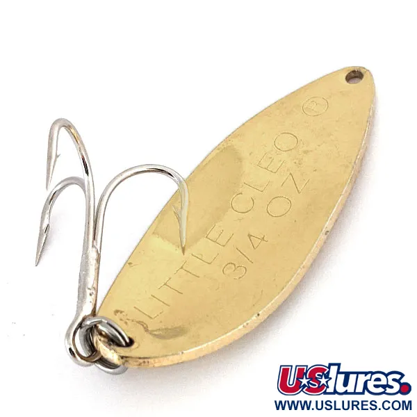 Vintage   Acme Little Cleo, 3/4oz Gold fishing spoon #14170