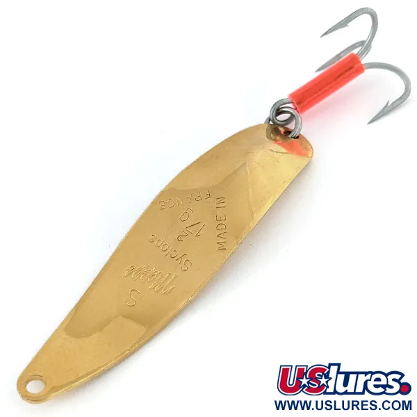 Vintage   Mepps Syclops 2, 3/5oz Gold fishing spoon #14180