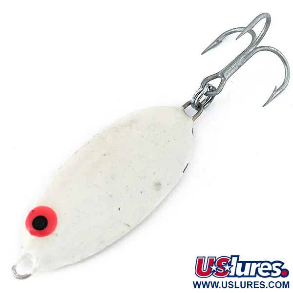 Vintage   Bomber Slab Spoon, 3/4oz White fishing spoon #14185