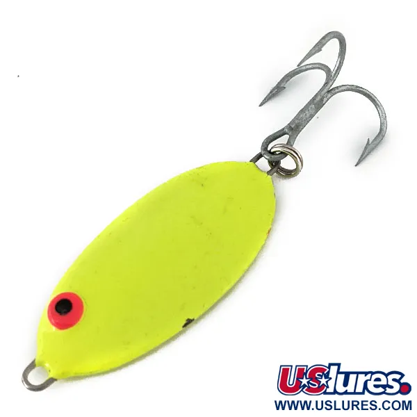 Vintage   Bomber Slab Spoon, 3/4oz Yellow fishing spoon #14186