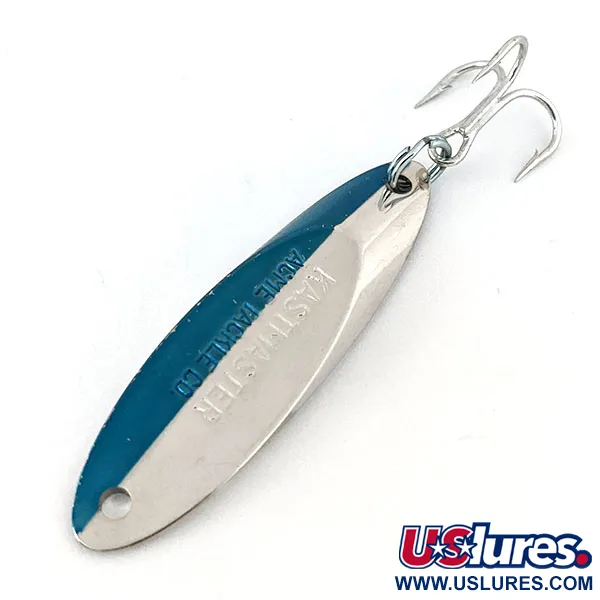 Vintage  Acme Kastmaster, 1/4oz Nickel / Blue fishing spoon #14190