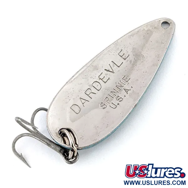 Vintage  Eppinger Dardevle Spinnie , 1/3oz Blue / Nickel fishing spoon #14194