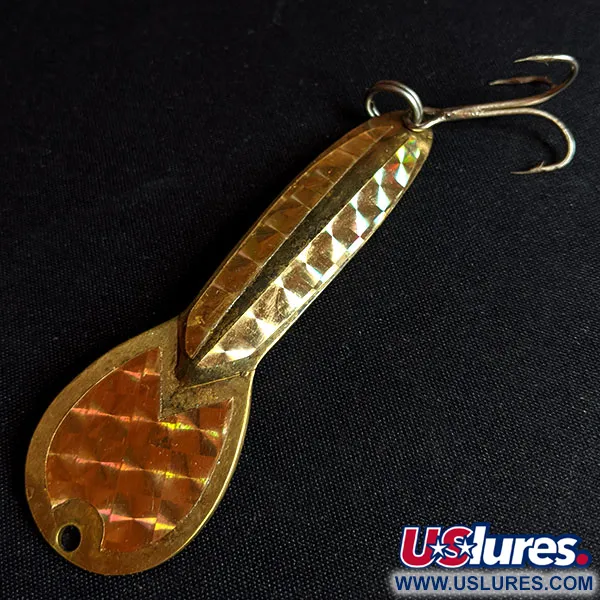 Vintage   Glen Evans Loco 4, 3/4oz Brass fishing spoon #14200