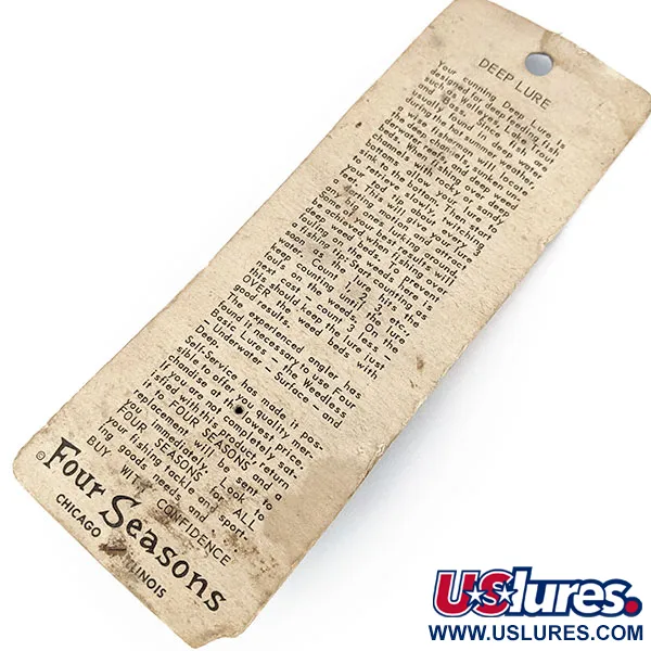   Atlantic Lures Deep Lure, 1/3oz Nickel fishing spoon #14209