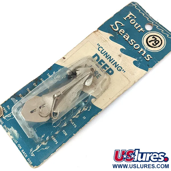   Atlantic Lures Deep Lure, 1/3oz Nickel fishing spoon #14209