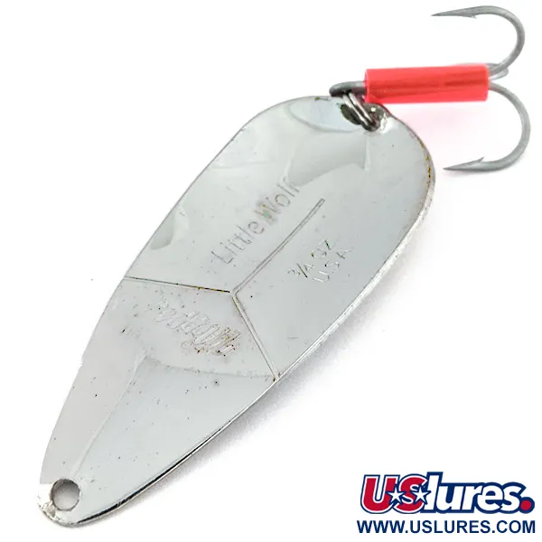 Vintage   Mepps Little Wolf, 3/4oz Silver fishing spoon #14211