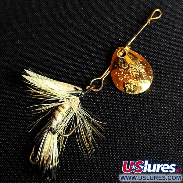 Vintage  Hildebrandt Spinners Hildebrandt 1, 1/32oz Gold spinning lure #14228