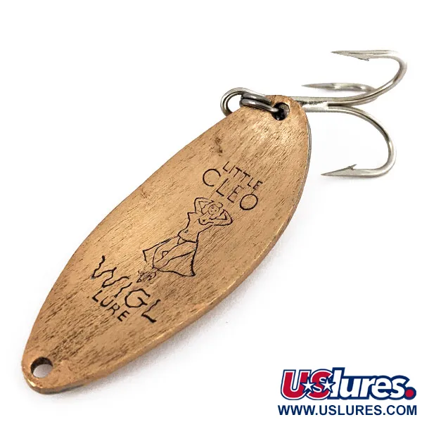 Vintage  Seneca Little Cleo (Hula Girl), 2/3oz Copper fishing spoon #14240