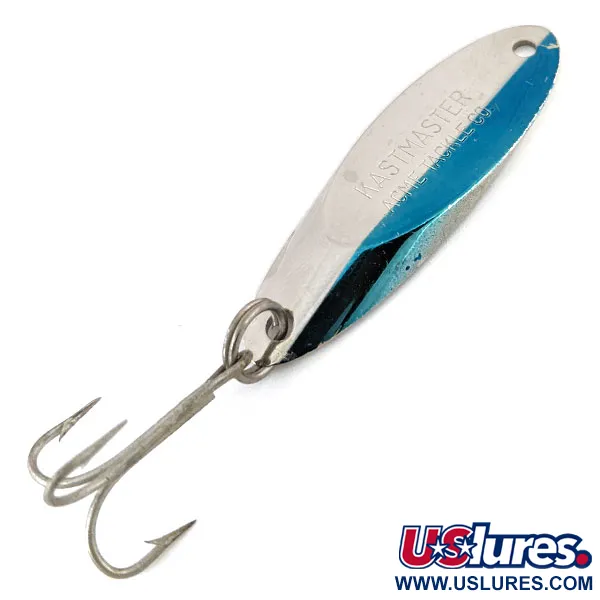 Vintage  Acme Kastmaster, 1/2oz Nickel / Blue fishing spoon #14247