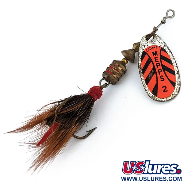 Vintage   Mepps Comet 2 Dressed (squirrel tail), 3/16oz  spinning lure #14253