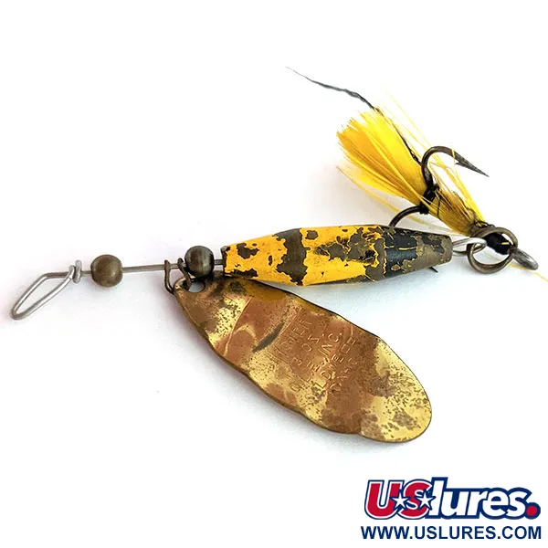 Vintage   ​Glen Evans Shyster, 1/4oz Gold spinning lure #14262