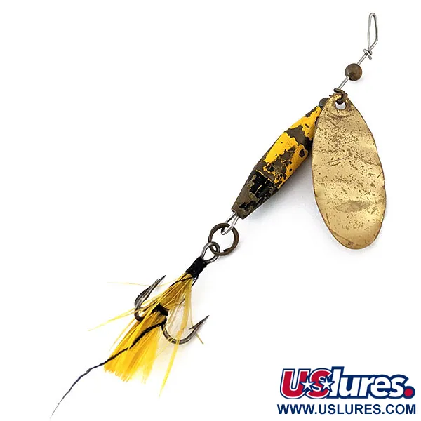 Vintage   ​Glen Evans Shyster, 1/4oz Gold spinning lure #14262