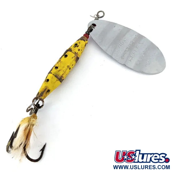 Vintage  Abu Garcia Abu Reflex, 2/5oz Silver spinning lure #14265