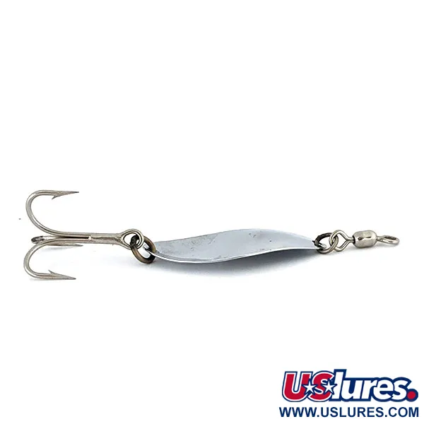 Vintage  Luhr Jensen Manistee 3, 1/3oz Silver / Blue fishing spoon #14270