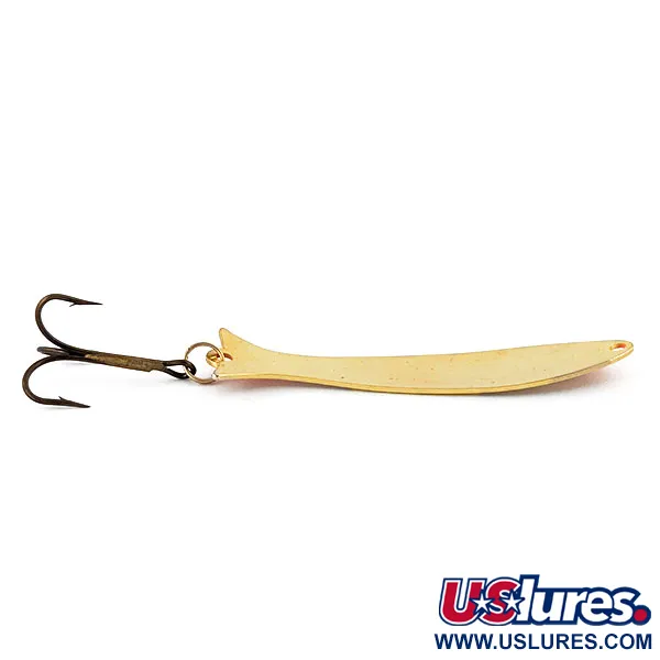 Vintage   Acme Flash-King Wobbler, 3/16oz Gold / Orange fishing spoon #14302