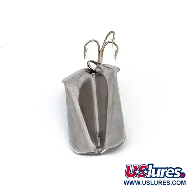 Vintage   Jake's Lures Wobbler, 1/3oz Nickel / Red fishing spoon #14314