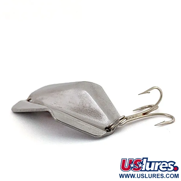 Vintage   Jake's Lures Wobbler, 1/3oz Nickel / Red fishing spoon #14314