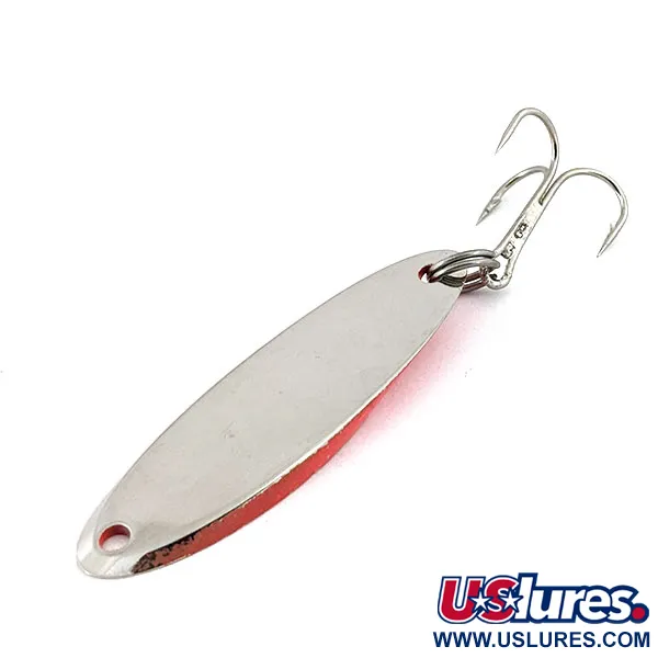 Vintage  Acme Kastmaster, 1/2oz Red / Nickel fishing spoon #14317