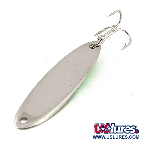 Vintage  Acme Kastmaster UV, 3/8oz Nickel / Green fishing spoon #14322