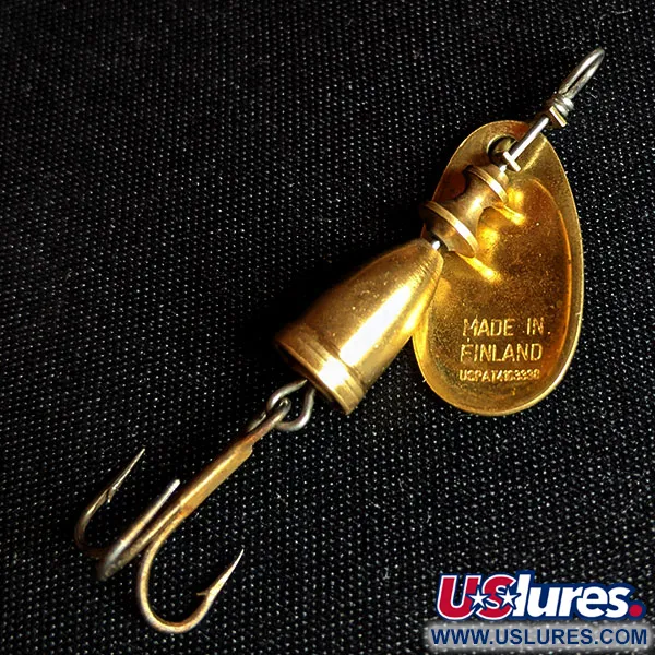 Vintage   Blue Fox Vibrax 1, 1/8oz Gold spinning lure #14329